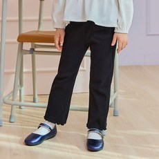 LILIPURRI 女童蝴蝶結羅紋彈性褲