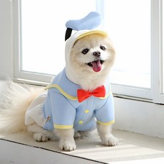 이츠독 강아지 디즈니 프렌즈 후드 점퍼, 도널드, 1개