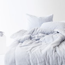 La Pomme 雲朵軟綿超細纖維長毛絨冬季棉毯, 棉毯, Light Gray