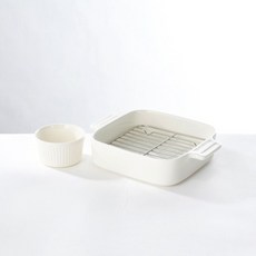Modern House 炸肉排和醬料碗組, 瀝油盤與醬汁碗套組, 1組