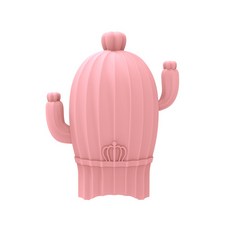 簡約與光亮矽膠暖手器仙人掌保暖袋 粉紅, 1個