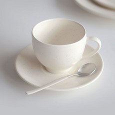 NICOTT 緞面彩色茶匙, 1個, 奶油色