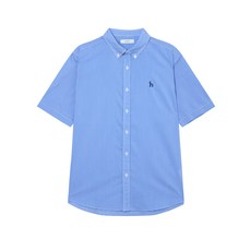 헤지스 남성용 깅엄 반팔 캐쥬얼 셔츠 HZSH4B954B2