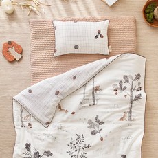 ELENA HEIM LILIME 搖籃曲四季午睡被套組 分離式, 森林裡的松鼠