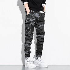 男款 Market A 軍事風迷彩工作褲