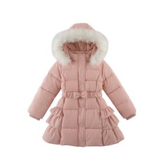 MARi n MORi 童款蝴蝶結荷葉邊超細纖維刷毛鋪棉外套