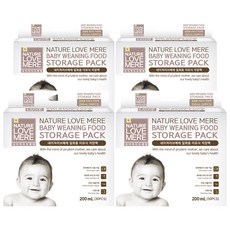 NATURE LOVE MERE 然自母愛 嬰兒副食品儲存袋, 30入, 4組