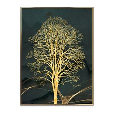 Mabelle in home 樹林金屬框畫 C款, 金子