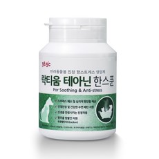 385도씨 반려동물 락티움 테아닌 한스푼 영양제, 스트레스완화/안정/집중력관리, 60g, 1개