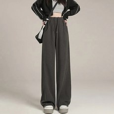 여성용 미드나잇코코 이프 밴딩 와이드 롱 팬츠 B237WF03192