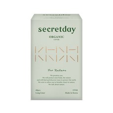 secretday For Nature棉質長型護墊, 40片, 1包, Long(18cm)