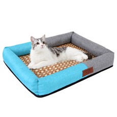 Mampiece 小型犬貓咪涼感墊 坐墊, 藍色