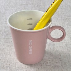 파울러스 뉴 믹스 커피 머그잔, 핑크, 1개