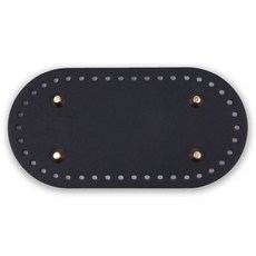 Jinga包底 橢圓形 編織工具 23 x 13 cm, 1個, 黑色