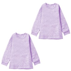 MI MI LEO 兒童款 保暖刷毛居家上衣2件組