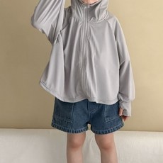 E-You Mong 兒童 Atori 連帽長袖寬鬆版防風拉鍊外套