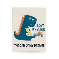 大頭恐龍插畫多用途門/層架魔鬼氈門簾, 22