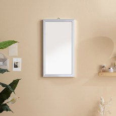 SAMICK FURNITURE Orchard 壁掛式長方形鏡 小型, 銀色