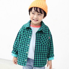 chocomong 兒童彩色格紋襯衫