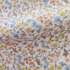 Leu Home 家飾布料 寬幅 亞麻棉 小碎花, 1個, 粉紅色