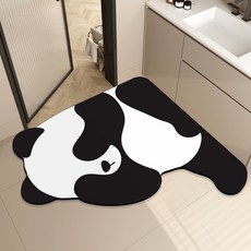 XTER U型乾式浴室廚房多用途珪藻土地墊 可愛H, 混合色