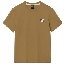 옥스타 남녀공용 미니미 로고 브로독 자수 통기성 반팔 티셔츠 3TS007