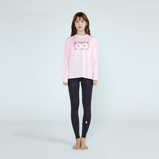 Soleil 女款寬鬆長袖上衣+高腰防水緊身褲套裝