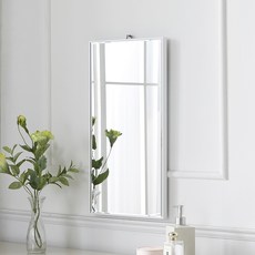 現代浴室兩用壁掛鏡 300 x 600 mm, 白色