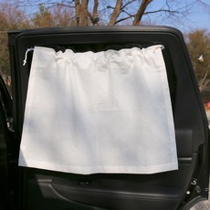 FORHOME 棉花糖遮陽窗簾 + 吸盤 2入 + 繩子套組, 象牙白, 2套