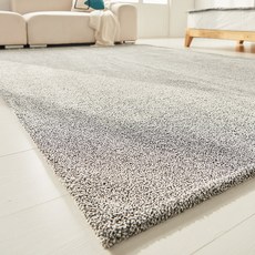 마일드 워셔블 모던한 투톤 솔리드 단모 사각 러그