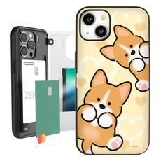 유스픽 왕왕귀여워 발라당 마그네틱 미러카드 휴대폰 케이스