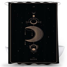 블랙스카이 샤워커튼 TYPE 2 180 x 200 cm, 1개, 블랙계열