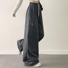 위드후이린 女性工裝運動鬆緊長褲 (長版/基本 2種長度)