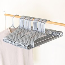 AllULiving 超輕量多功能簡約衣架, 銀色, 30個