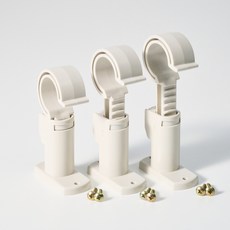 高度調節桿托架 35mm x 3p + 螺絲 6p 套組, 象牙白