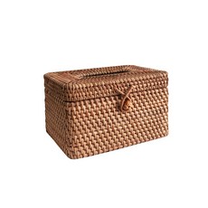 Skyenok Sunny藤編方形面紙盒 190*130*110mm, 單色, 1個