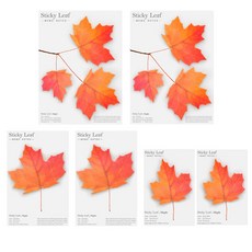 Appree 楓葉基本款便利貼3件組 A, 紅色, 2套