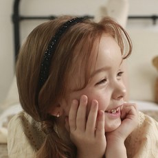 럭키밤비네 미뉴엣 비즈 헤어밴드