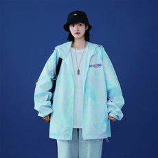 女款 AOULS 寬鬆版型 運動 健身 慢跑 防風夾克 #FSY001