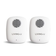 리빙유 UVC 에어 휴대용 칫솔 살균기 2p, LV004, 화이트