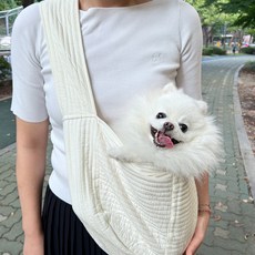 EcopetWith 狗狗斜揹袋, 白色