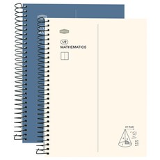 PINKFOOT 兩欄數學練習本 2入組, 1套, 隨機出貨