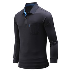 다꾸앙 남성용 냉감 통기성 파운디 에어로쿨 긴팔 카라티 E03K9_tp3696