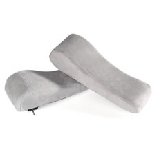 Daily Friends 曲線型扶手墊 2入, 灰色