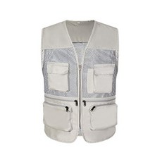 Block Mart多功能口袋現場背心 淺灰色, 1個