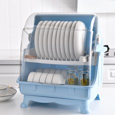 廚房用品收納置物盒 中型, 藍色 (e20), 1個