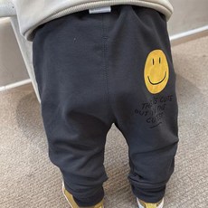 JOY MULTI 孩童微笑圖案棉質長褲