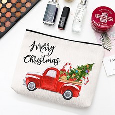 부릉부릉 선물 배달하러 갑니다 산타 캔버스 파우치