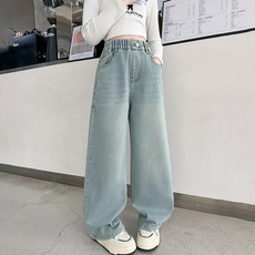 Starbean 女童基本款寬版牛仔褲