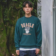 ALVINCLO 小獵犬綿混紡寬鬆大學T MAR524